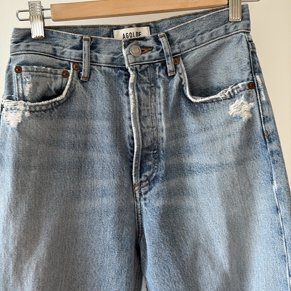 Agolde 90s Pinch Waist Straight Leg Organic Cotton Jeans 24 - Picture 5 of 13